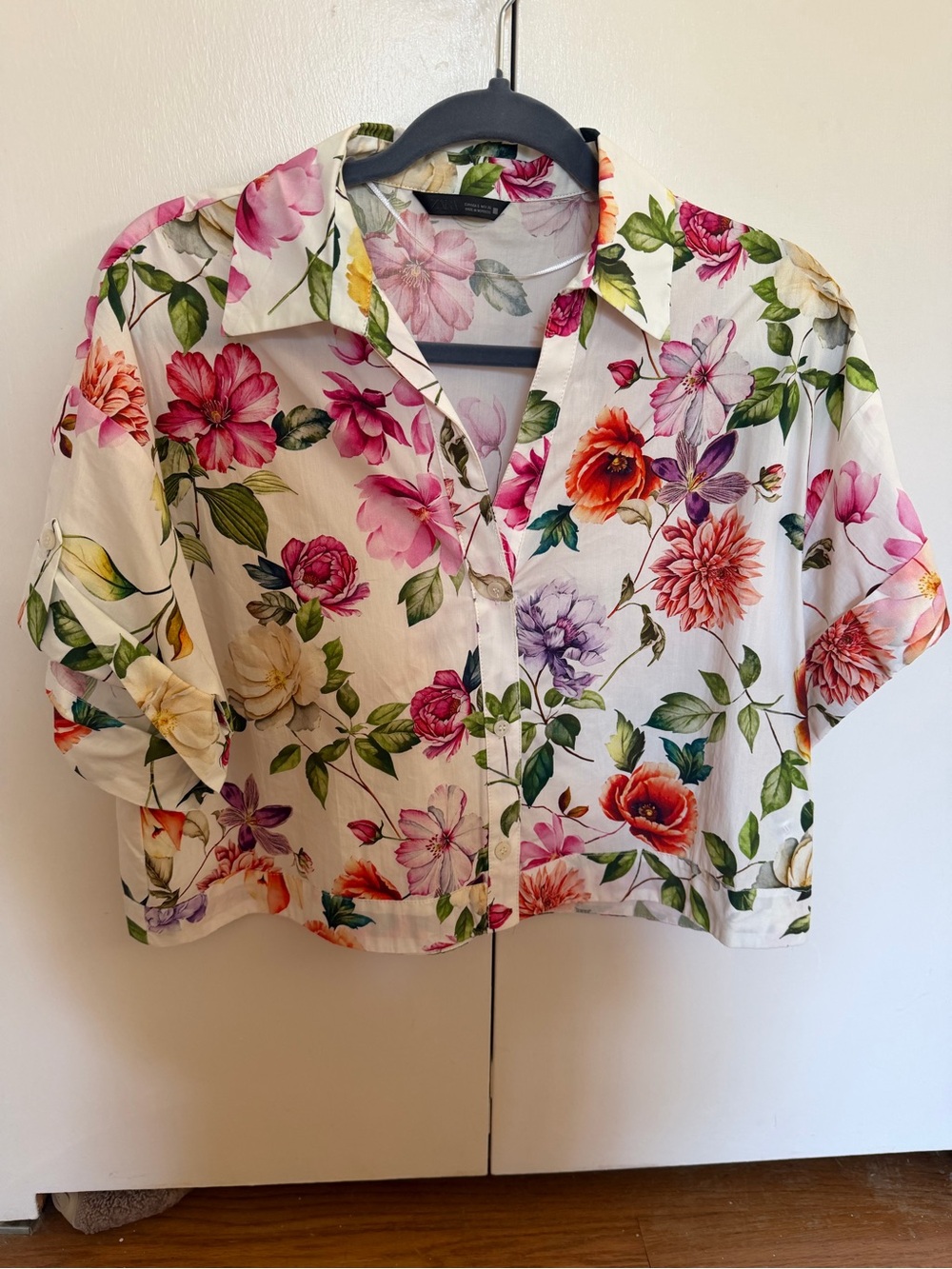 Zara Floral Poplin Shirt